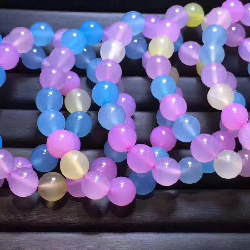 Морган агат розовые нефритовые бусины искусственный кристалл конфетных цветов