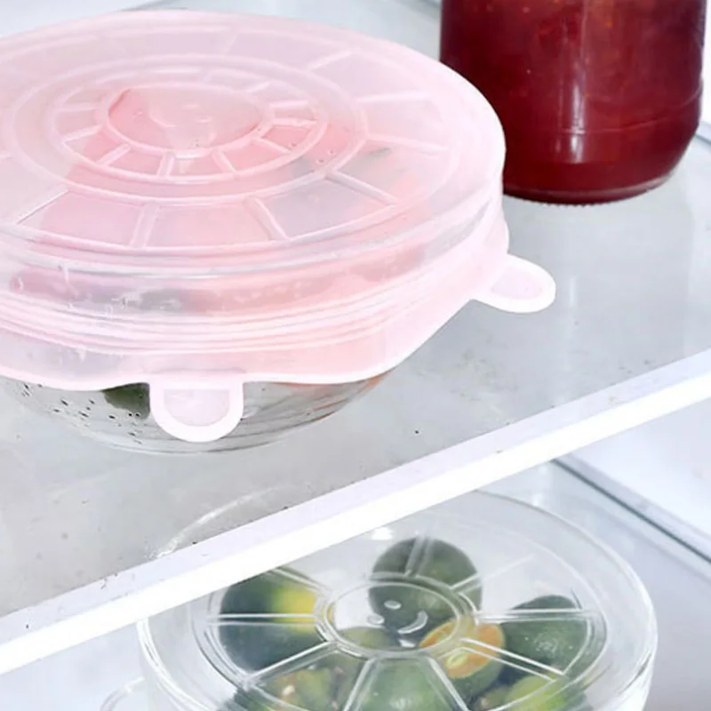 Комплект из 6 шт. Еда Класс силиконовый сохраняющий свежесть чехол