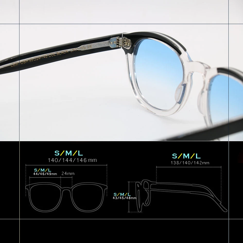 Lemtosh Johnny Depp Myopia sunglassesgradient progressive sunglasses SPEIKO men women sun glasses UV-400 lenses | Аксессуары для