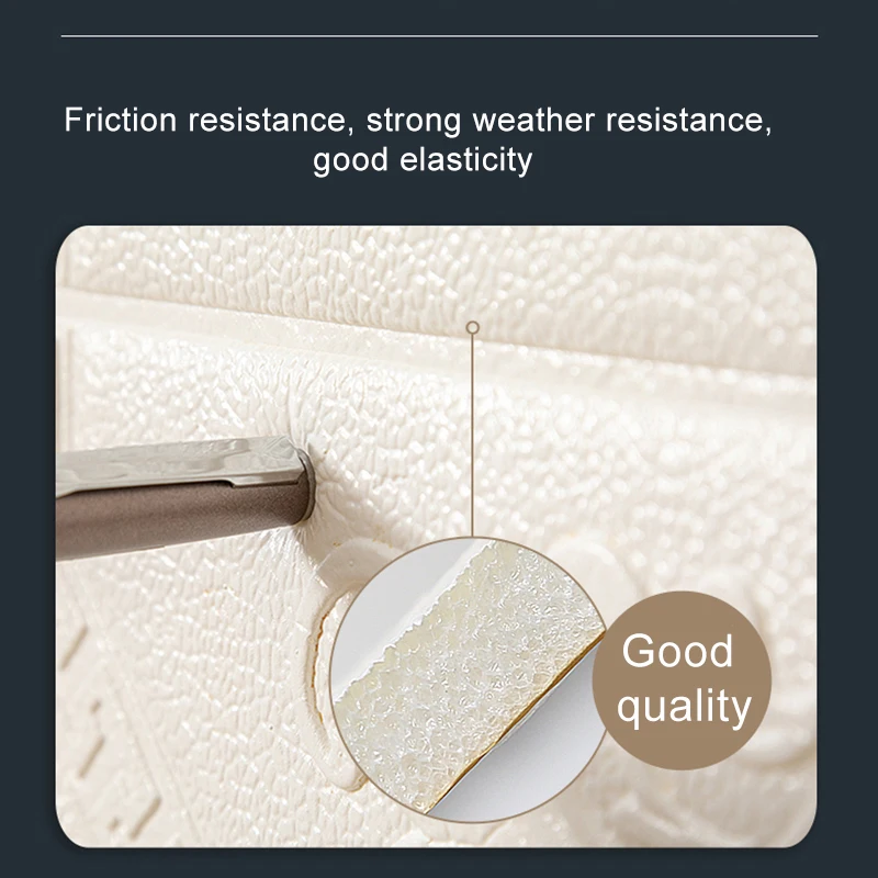 

30x30cm 3D Wall Sticker Self-Adhesive Imitation Brick Embossed DIY Home Living Room Bedroom Decor Waterproof Wall Stickers