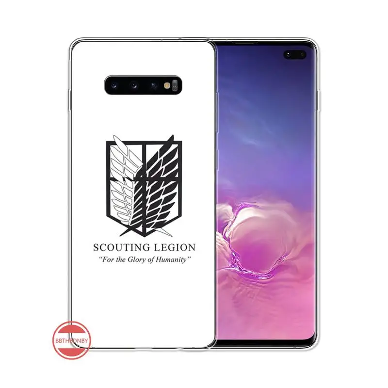 

attack on titan Phone Case For Samsung Galaxy S5 S6 S7 S8 S9 S10 S10e S20 edge plus lite