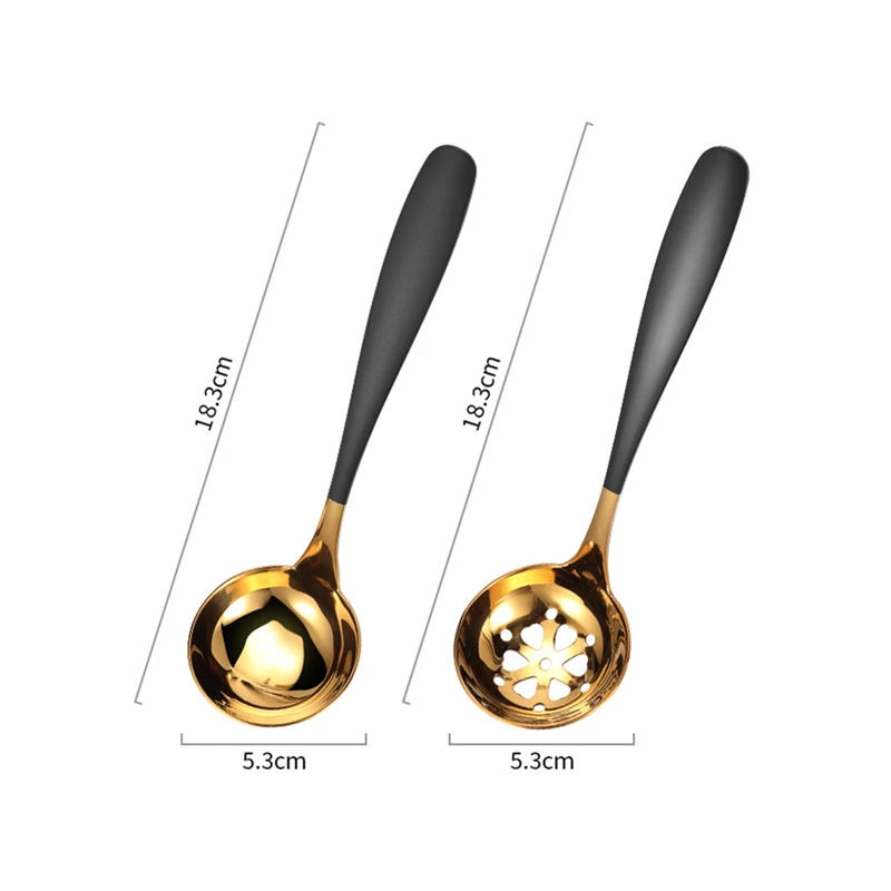 Ложка Дуршлаг Из Нержавеющей Стали с длинной ручкой 1 шт.|Ложки| |