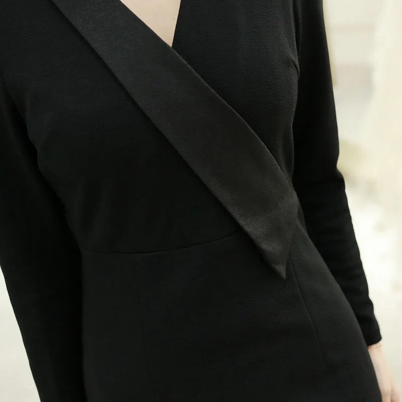

Autumn Woman Clothes Sexy Party Dress Long Sleeve Solid Color Fish Tail Black Dresses For Women Party Fall 2020 Women's Clothing