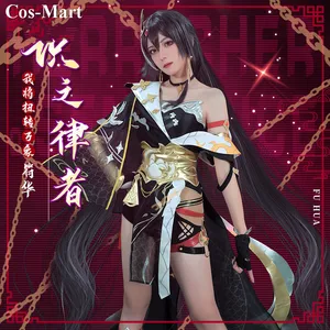 Популярная игра Honkai Impact 3 Fu Hua Косплей Костюм модная Боевая форма платье полный комплект Женская вечевечерние НКА искусственная кожа Новинка
