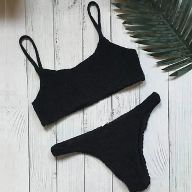 

Bikinis 2021 Mujer Women Swimwear Push-up Padded Bra Bandage Bikini Set Sexy Swimsuit E Bathing Women bikini set