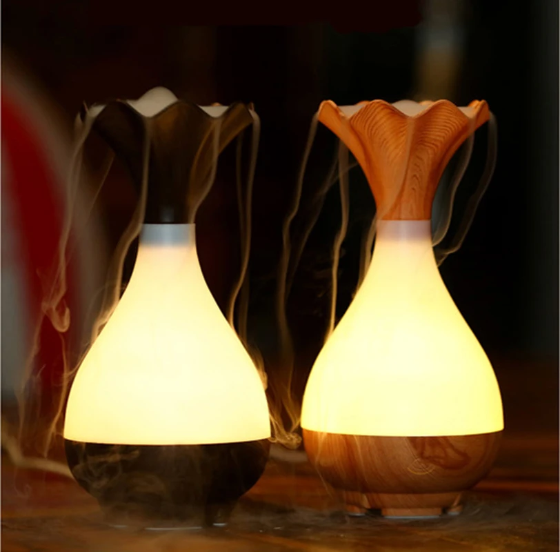

Air Humidifier usb Wood Grain Essential Oil Diffuser Led Lamp Essential Oils for Aromatherapy Diffusers Ultrasonic Humidifier