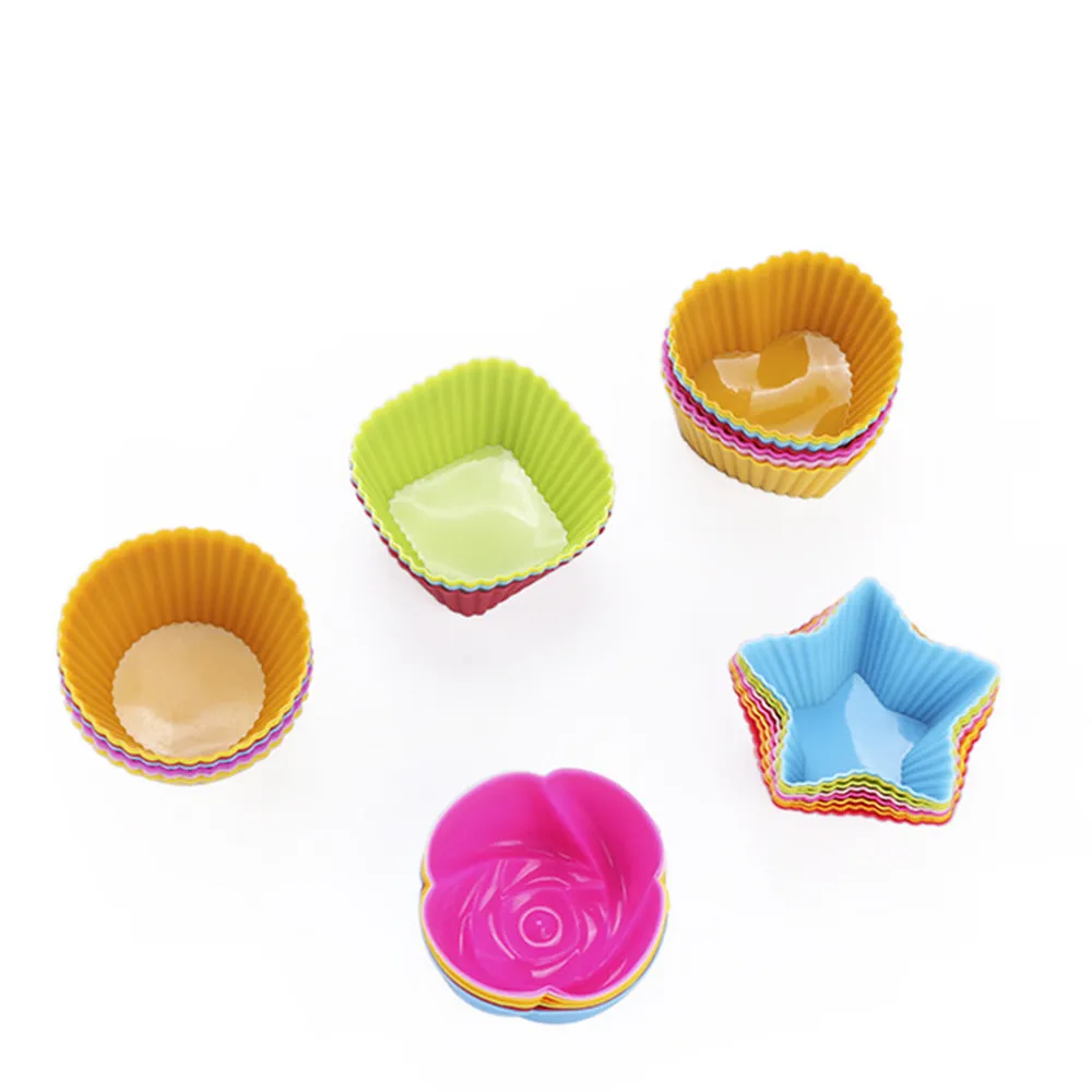 3 шт./компл. силиконовая форма для торта круглая маффинов капкейков формы выпечки