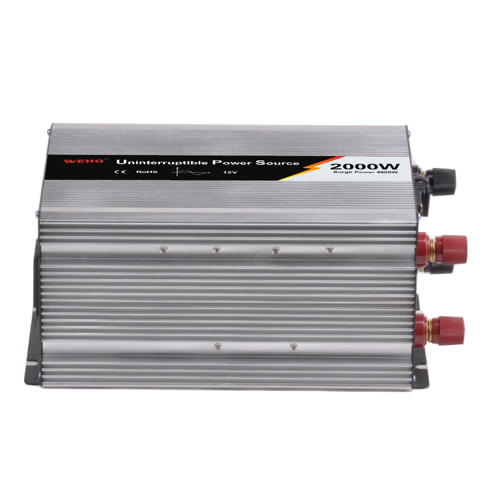(WHPU-2000W-) 2000W 12v 24v 48v dc to ac 110v 220v 50Hz 60Hz Pure Sine Wave Inverter With Charger | Обустройство дома