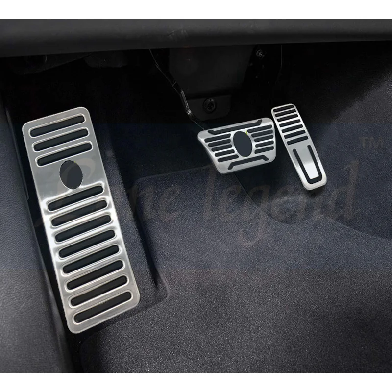 

New 2014 2015 2016 2017 For Maserati Ghibli Quattroporte Stainless Steel Gas Brake Footrest Pedal Pad Pedal Set Fuel Brake Pedal