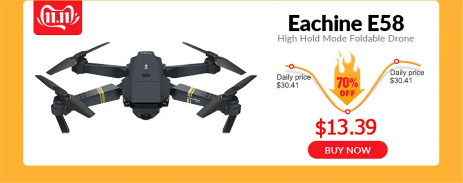 Eachine E58 True 1080P wifi FPV с широкоугольной HD камерой Режим высокой фиксации Складная рукоятка RC обновленный любительский Квадрокоптер RTF VS M69