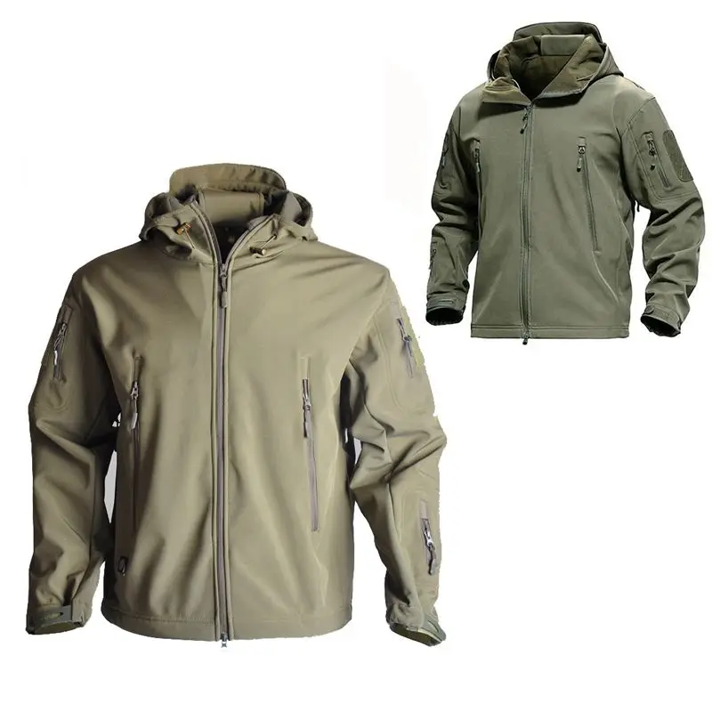 Высококачественная Военная тактическая куртка из мягкой кожи акулы