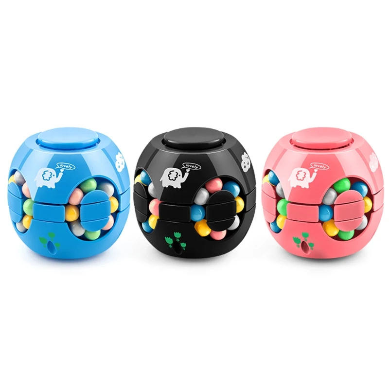 

N7ME 3D Bean Cube Teaching Toy for Preschools Kindergarten Kids Brain Teaser Present