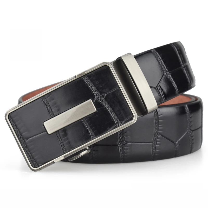 Hot Selling Men Belt Fashion Pu Alloy Automatic Buckle Business Affairs Casual Decoration Belt Men's Belts 3.5cm Luxury Belt