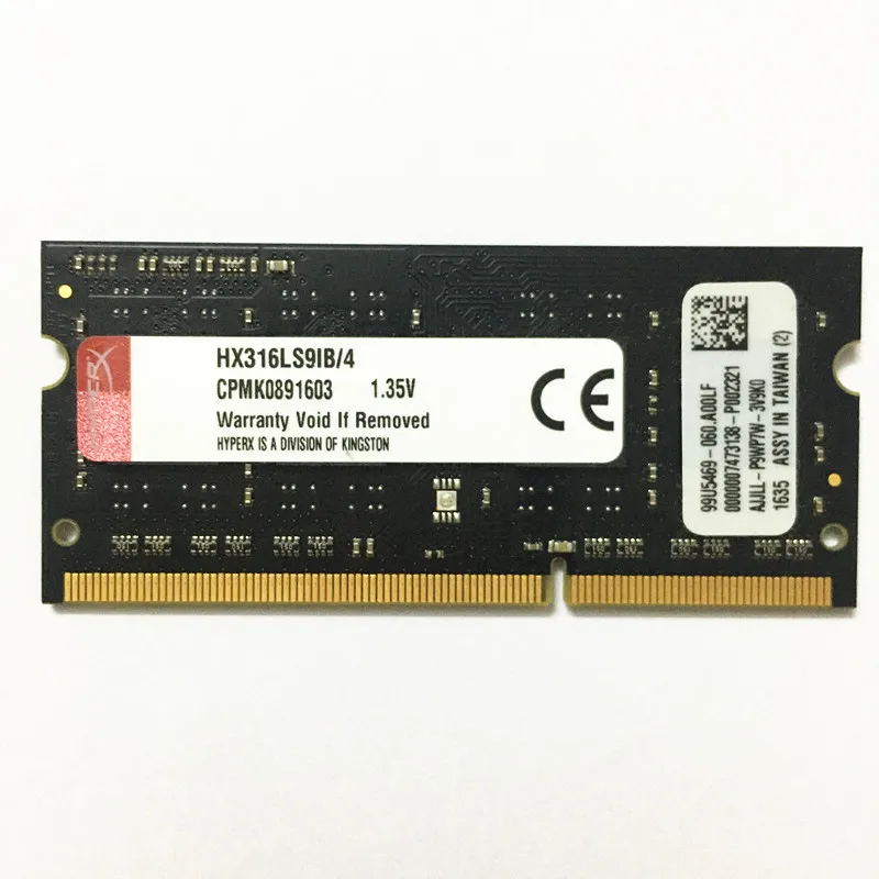 Оперативная память Kingston HyperX Impact DDR3 SODIMM 1600 МГц 4 Гб для ноутбука 1 35 в ОЗУ D 204pin