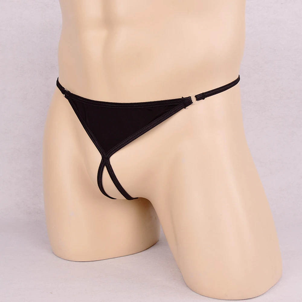 Мужское нижнее белье сексуальные стринги тянущиеся дышащие трусики Т образный