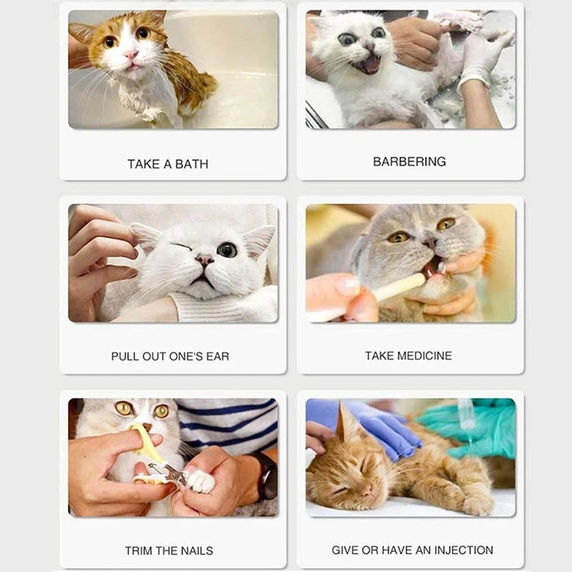 

4pcs/set Anti-Scratch Shoes Cat Grooming supplies Adjustable Pet Cat Paw Protector for Bath Soft Silicone Checking Cat Paw Cover