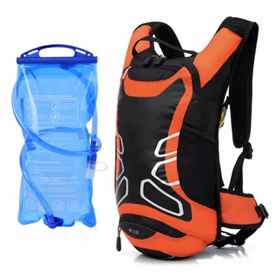 with water bag 12L велосипед велосипедные сумки велосипедный рюкзак тканевый резервуар для воды Сверхлегкий на открытом воздухе Спорт езда MTB Тактический походный военный рюкзак - Цвет: with water bag