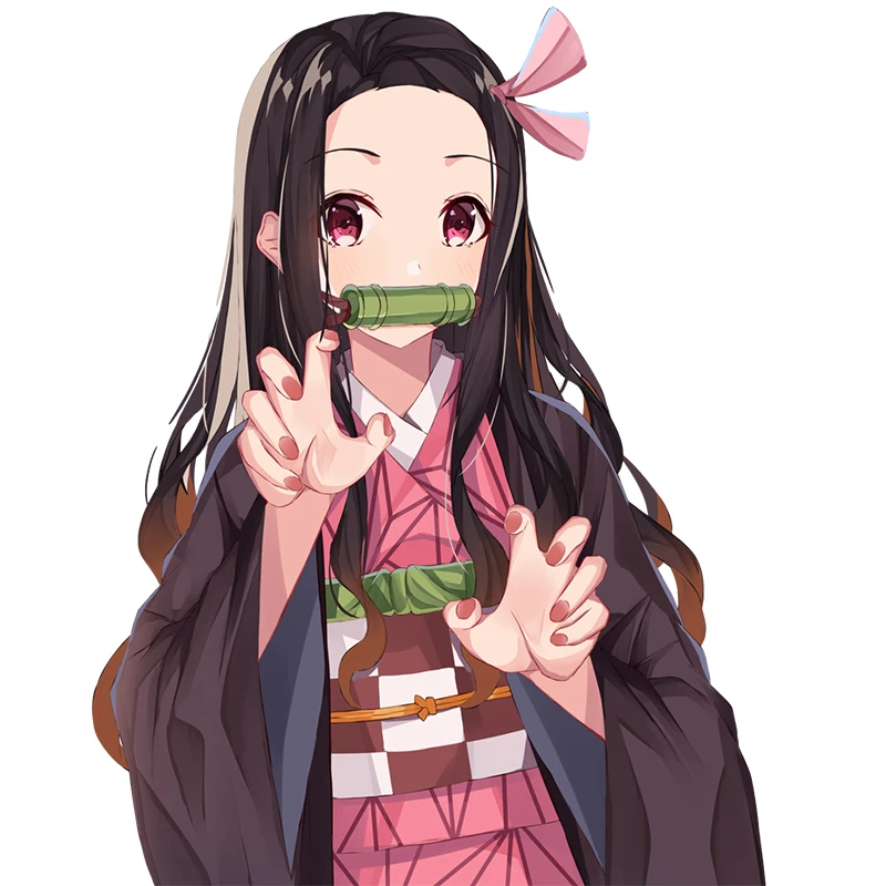 

3D Demon Slayer NEZUKO KAMADO Laptop Decal Iphone Sticker Cartoon Car Stickers JDM JEEP Van Bike Offroad RV A4 Q3 Polo Deco