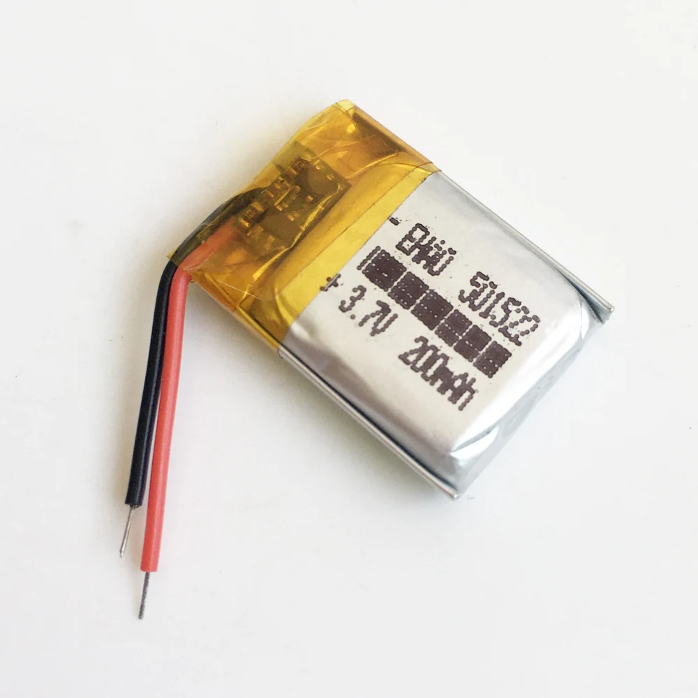 EHAO 501522 3 7 V 200mAh литий-полимерный LiPo перезаряжаемый аккумулятор для Mp3 PAD DVD E-Book GPS