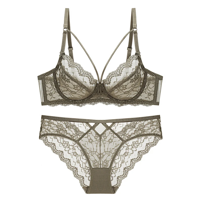 Кружевное сексуальное нижнее белье комплект прозрачного нижнего белья женский