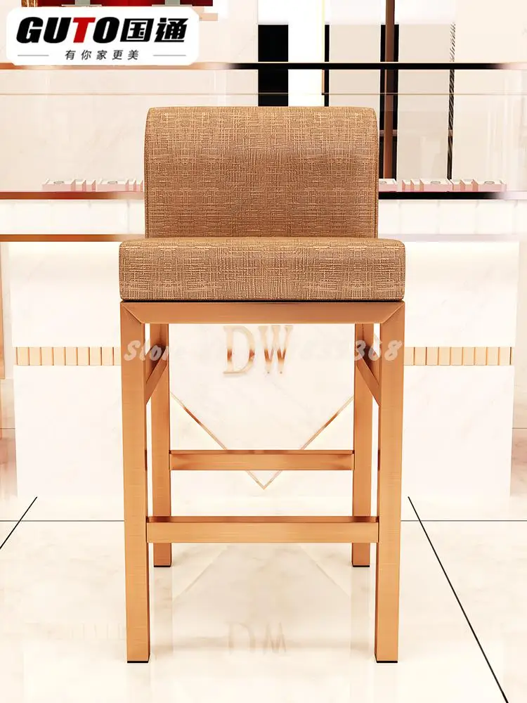 Стул на переднюю стойку с высокой ножкой из нержавеющей стали | Мебель