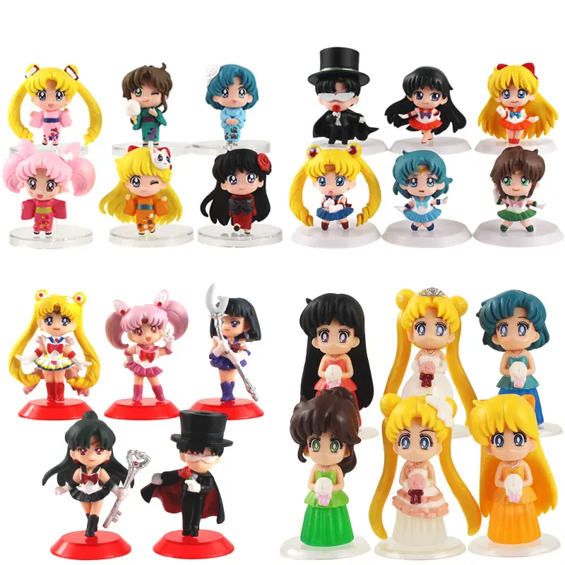 

Kawaii Q Ver. Аниме мини Экшн-фигурки из ПВХ коллекционные модели игрушки Brinquedos