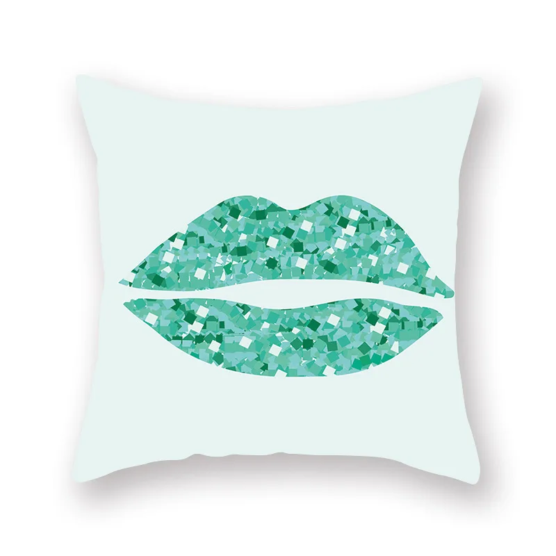 Мятно зеленого цвета завод чехол для подушки в Офис Подушка на диван кровать