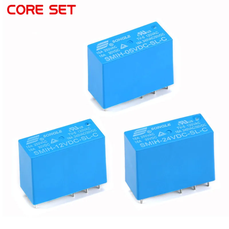 SMIH-05VDC-SL-C SMIH-12VDC-SL-C SMIH-24VDC-SL-C 05 12 24 V реле 16A 250V 8pin Переводные 14FH соединением типа v |