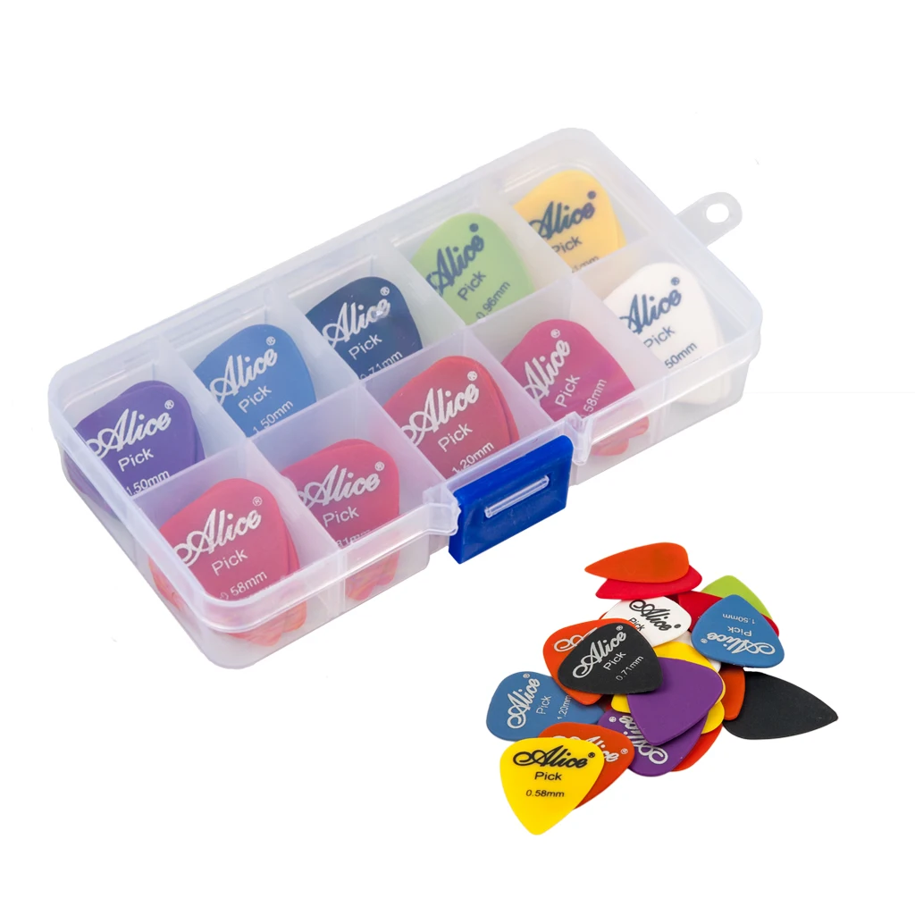 24 stücke akustische elektrische gitarre picks plektren pick fall zufällig größe zufällige farbe free global shipping