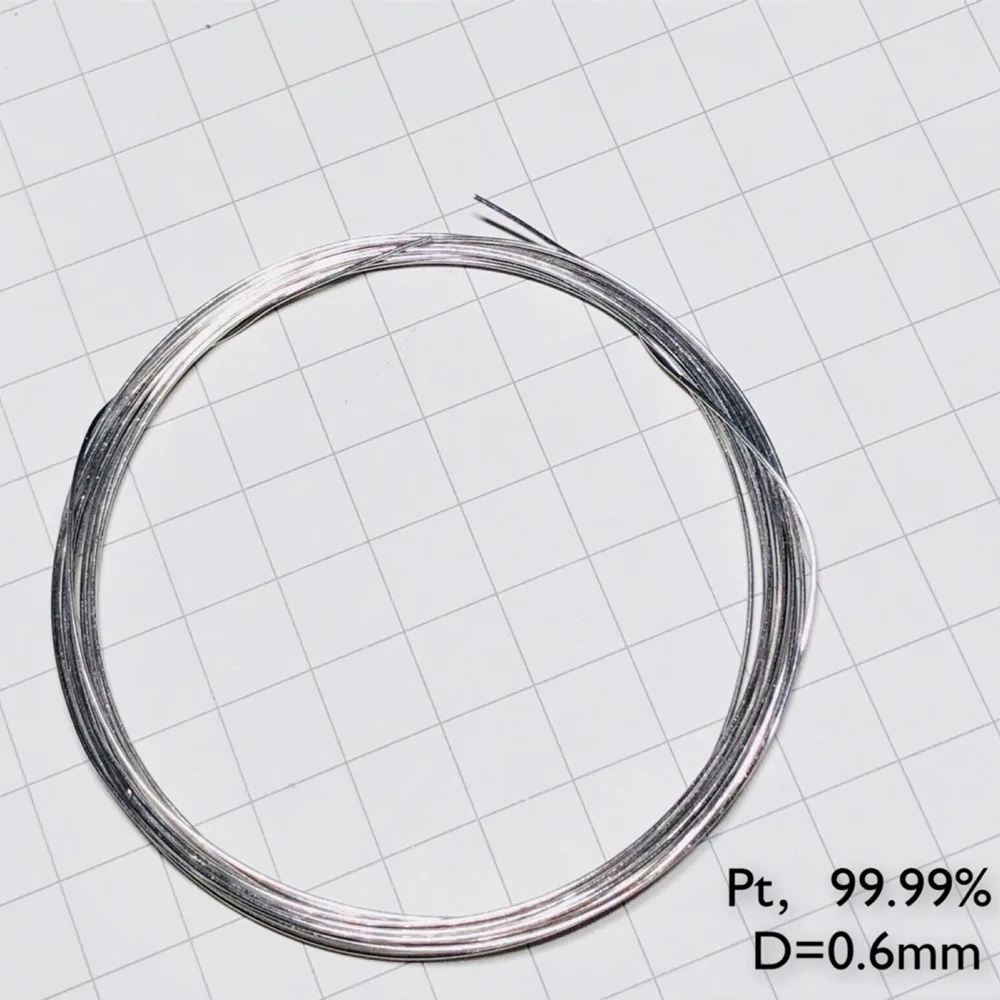 

Platinum Metal Platinum Wire Diameter 0.3mm/0.4mm/0.5mm/0.8mm/1mm 99.99%