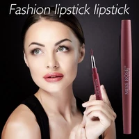 17 colors matte lipstick lip liner waterproof moisturizing lipstick 2 in 1 makeup lipstick for lady lip beauty cosmetic tslm2