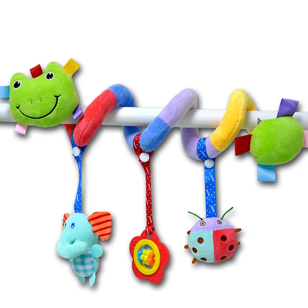 

New Baby Toy Bed Hanging Rattle Plush Cartoon Animal Bell Colorful High Quality Baby Carriage Hanging Bell Toy Newborn Gift Toy