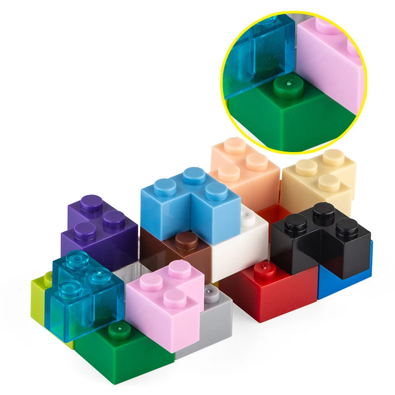 80 шт строительные блоки 2 &amp 1 горошек толстые цифры Детские кубики развивающие