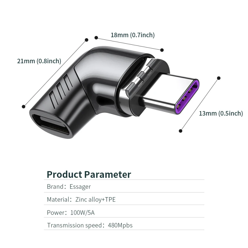 Магнитный адаптер USB Type-C (папа)-USB (мама) | Мобильные телефоны и аксессуары