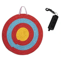 traditional 3 layers 20 inch straw archery target complete with silicone archery puller