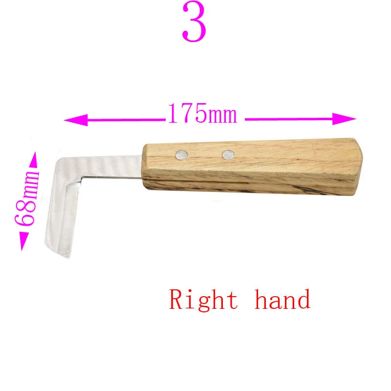 Нож для обрезки скота 1 шт. правой руки двухсторонние ветеринарные овец коз