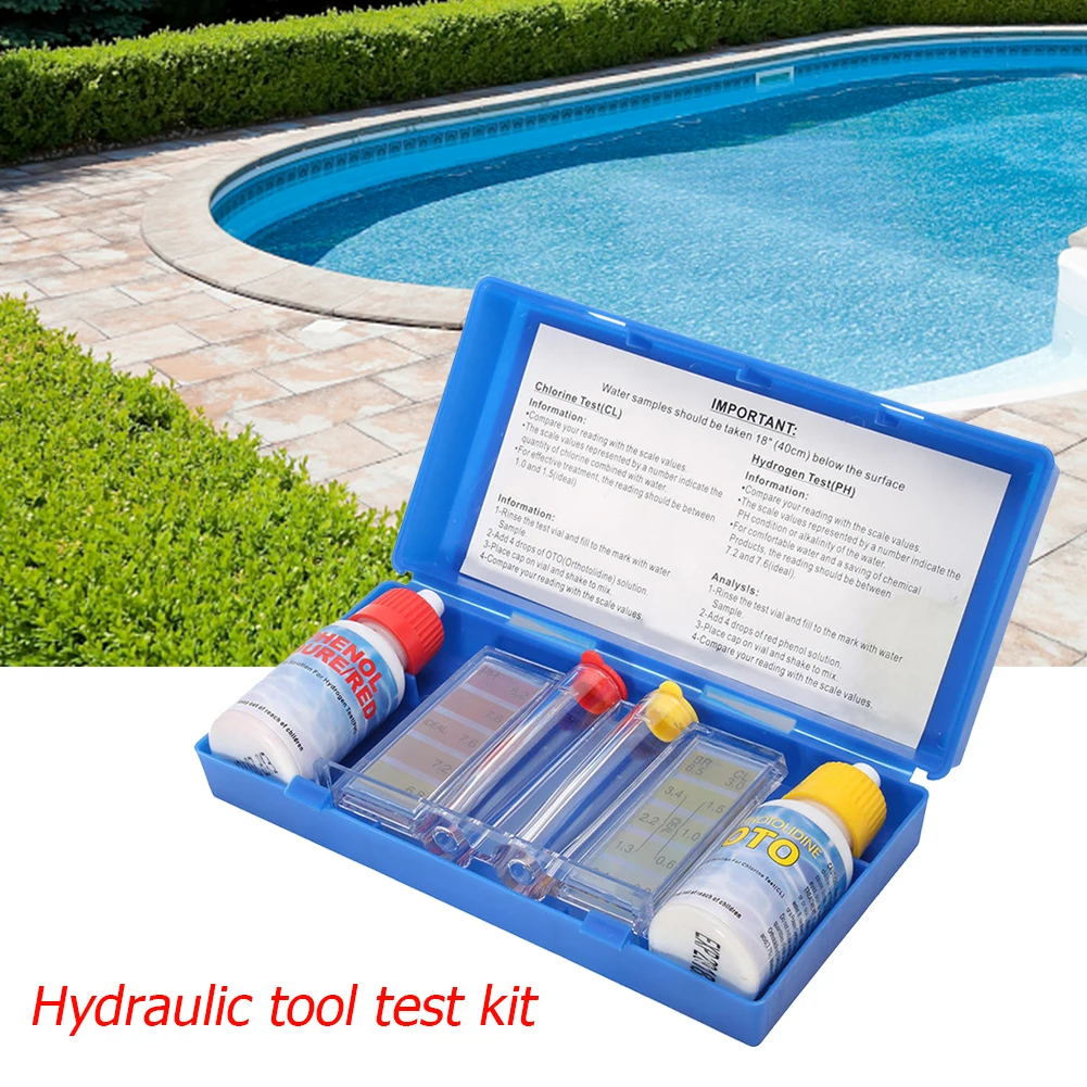 

Swimming Pools PH Value Water Quality Alkalinity Chlorine Hardness Tests Paper Swimming Portable Outdoor Elements