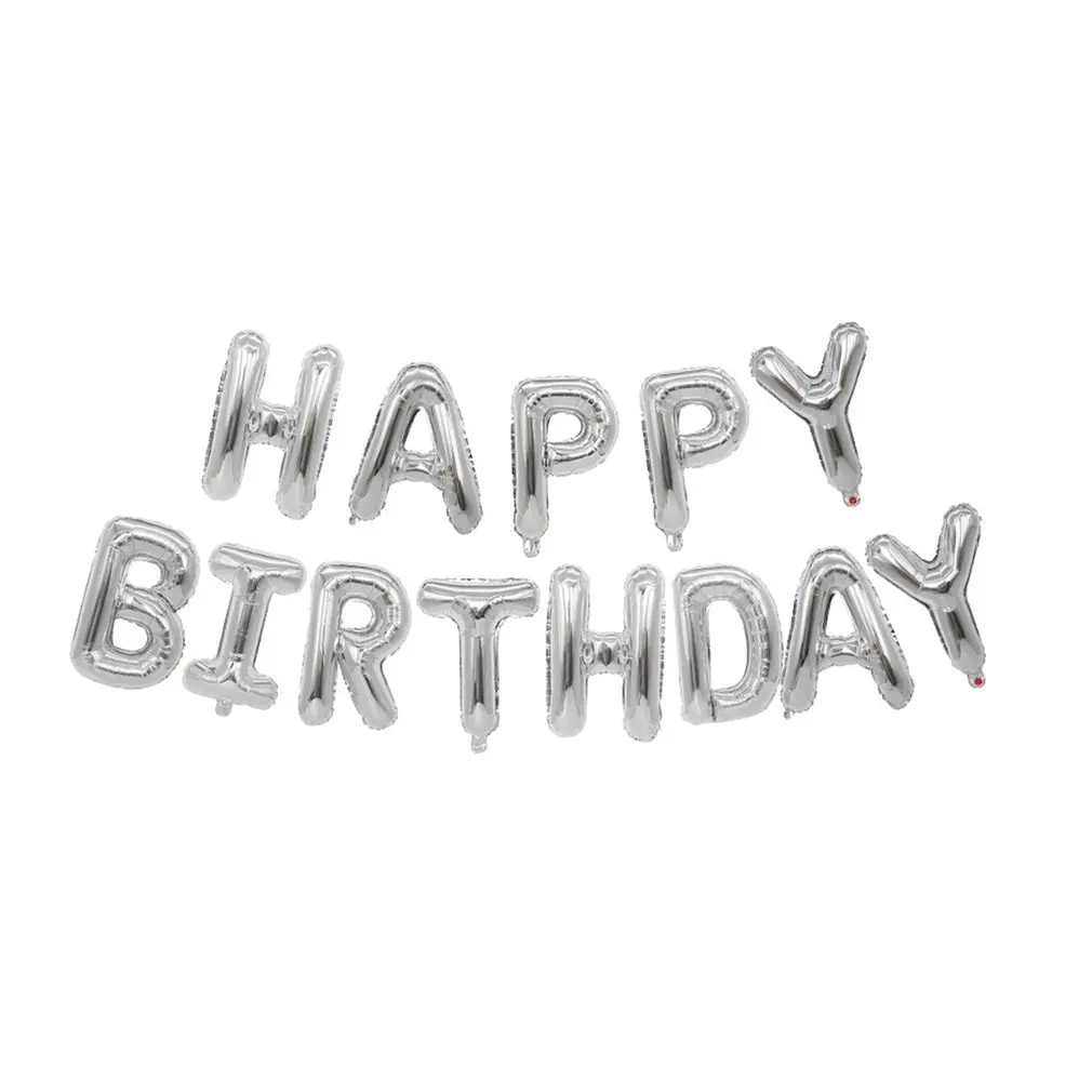 

1set Happy Birthday Balloons Foil Letter Balloon Banners Garland Bunting Kids Birthday Babay Shower Anniversary Party Decoration