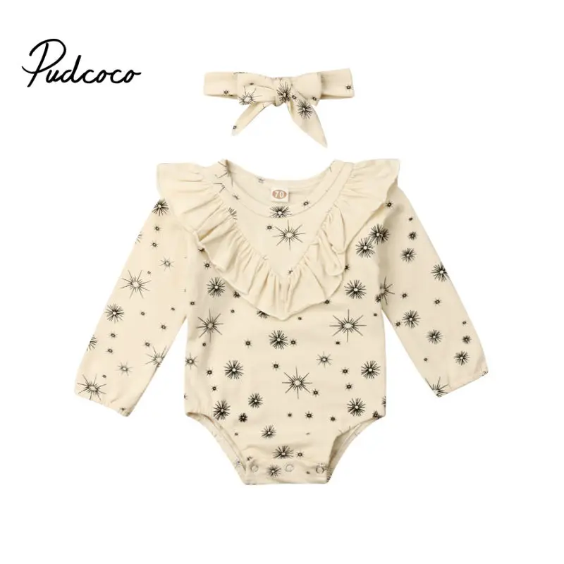 Uniesx/боди для новорожденных одежда из 2 предметов Комбинезоны младенцев хлопковая