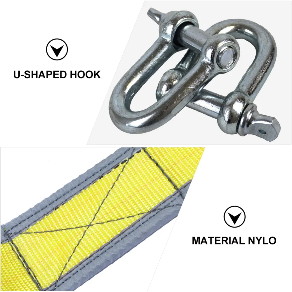 Светоотражающий буксировочный трос утолщенный для грузовика прицепа веревка