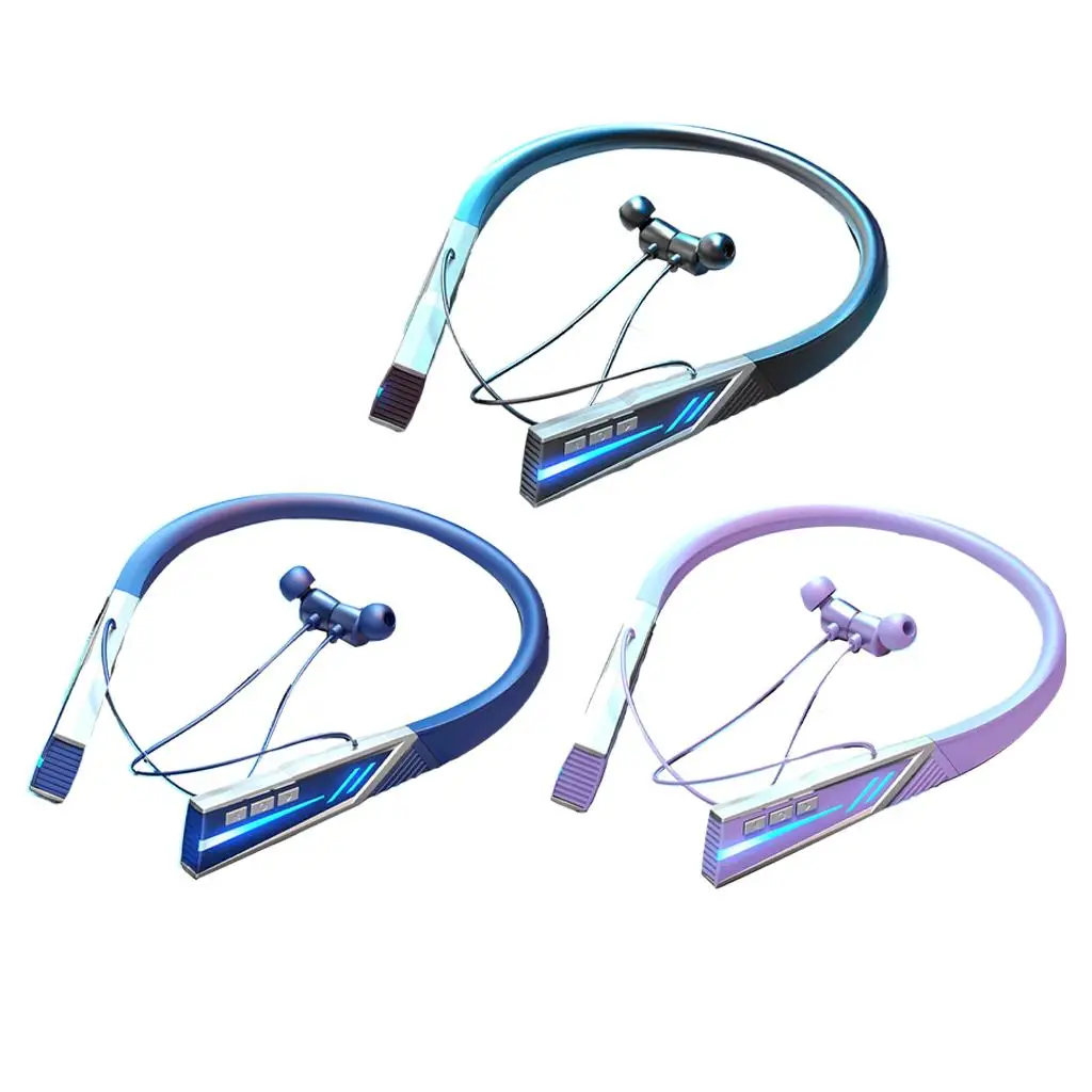 Наушники с подвесной шеей Bluetooth 5 2 встроенный микрофон голосовая помощь Гибкая