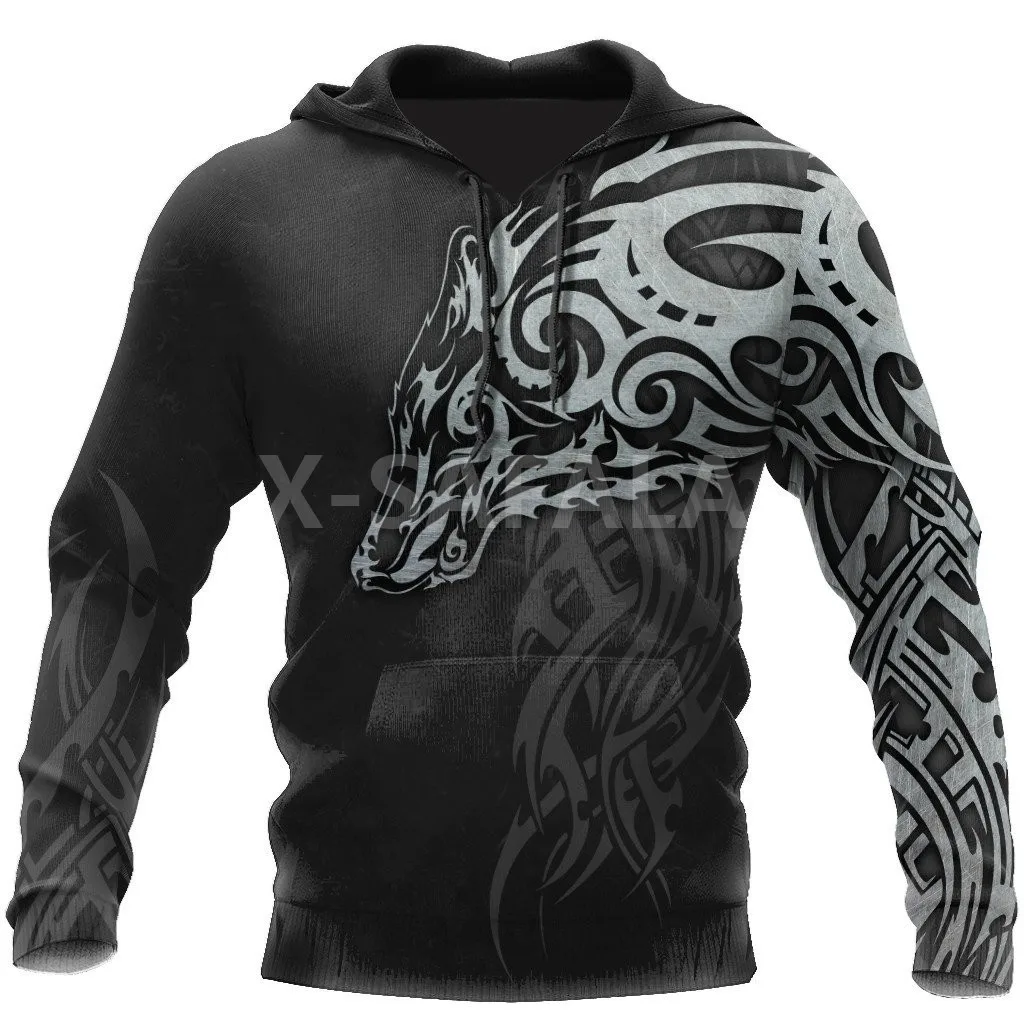 

Animal Viking Wolf Fenrir 3D Print Size XS-7XL Hoodie Man Women Harajuku Outwear Zipper Pullover Sweatshirt Casual Unisex-3