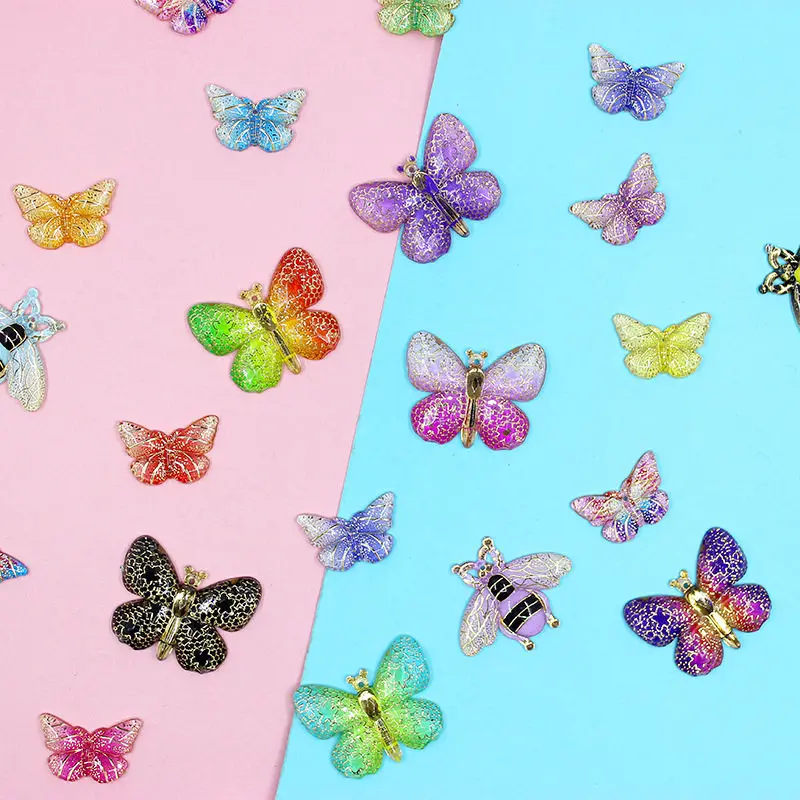 Diy Ослепительная Смола бабочка аксессуары чехол для телефона принадлежности