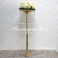82cm tall acrylic crystal flower stand candle holder crystal road leads wedding centerpiece party home decoration