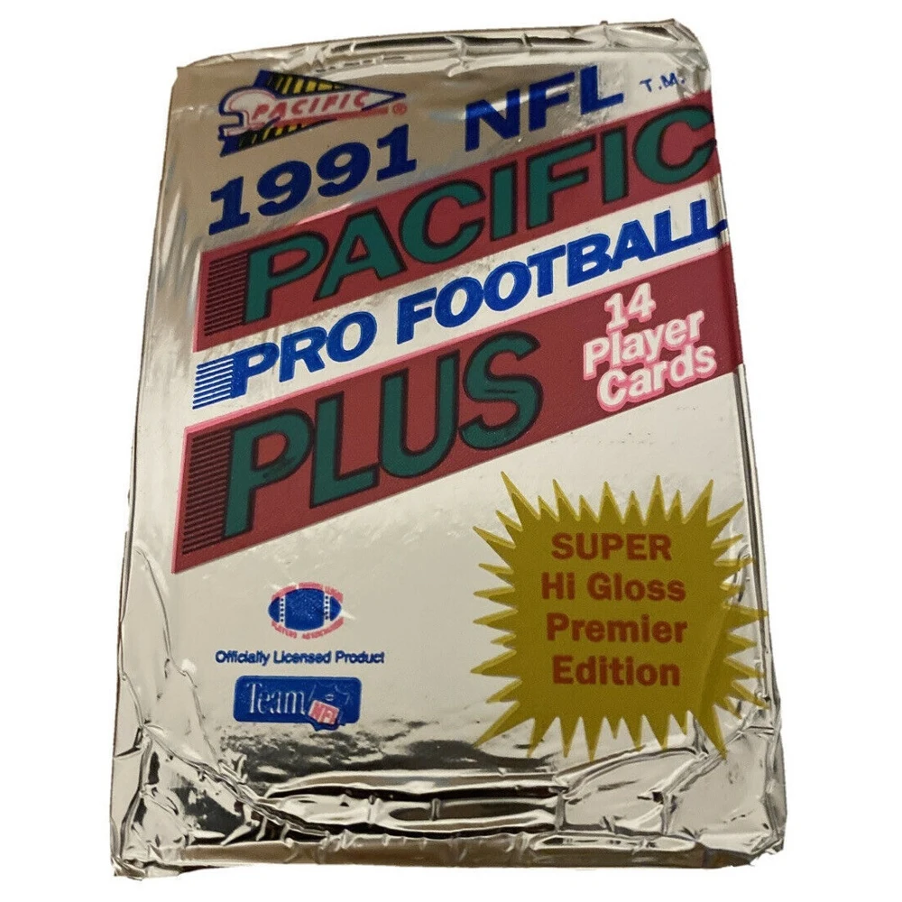 Pacific 1991 NFL Football Plus foil. Коллекционные карточки американский футбол 14шт |