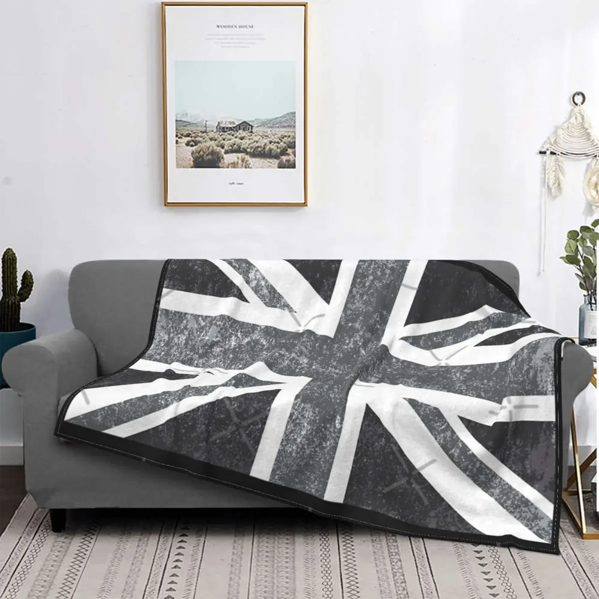 

Одеяло Union Jack в винтажном стиле, покрывало для кровати, дивана, муслиновое Клетчатое одеяло для пикника, Роскошный домашний текстиль