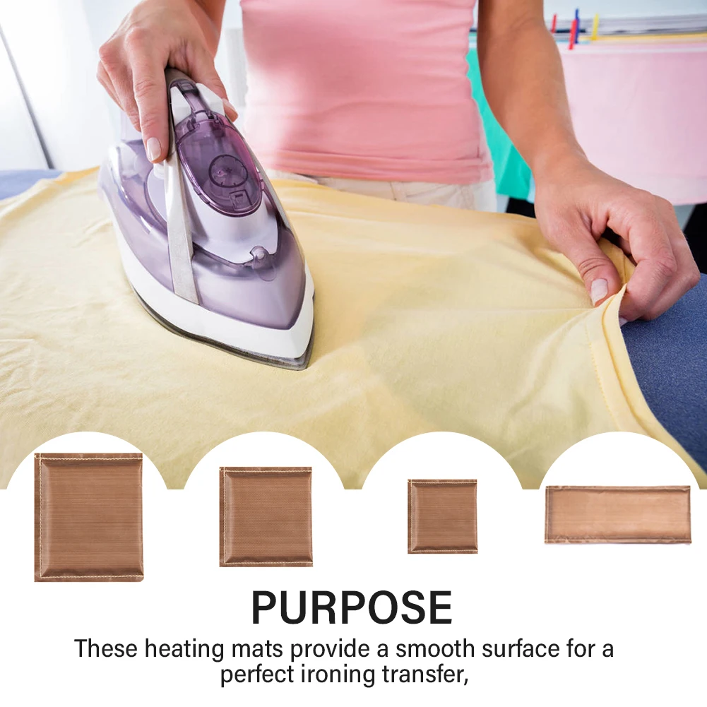 4pcs Practical Printing Protection Hot Pressing Tool Transfer Pillow Heat Press Household For Clothes Reusable Cushion Thermal | Дом и сад