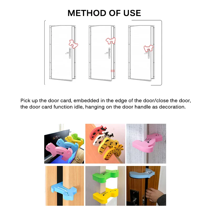 5 шт. ограничитель для двери дверная ручка Детская безопасность подушка клипер