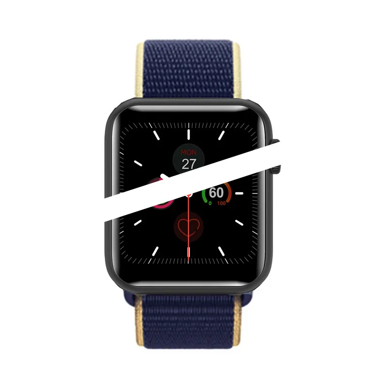 SmartWatch V6 Heart Rate Monitor waterproof Smart watch women man for IOS Apple iPhone Android phone PK watch 5 IWO 11/12 P68/70 - Цвет: Nylon strap