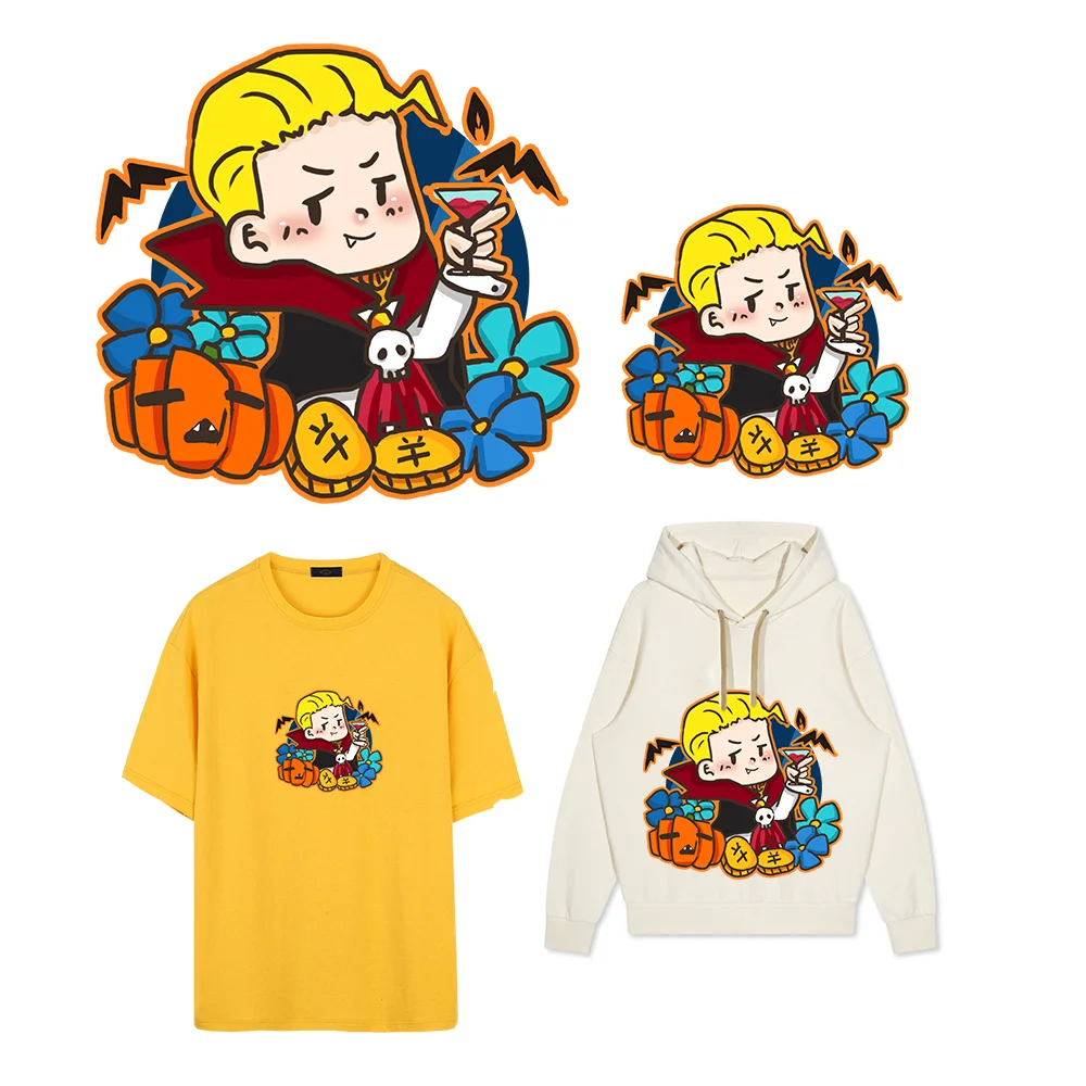 Пользовательские милые Хэллоуин мультфильм патчи Заводская оригинальная